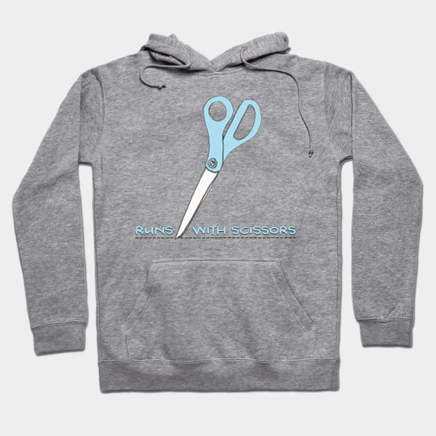 runs with scissors Hoodie by mystudiocreate